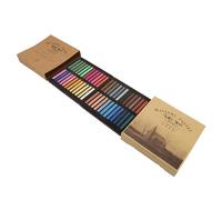 Jiawu Juego de Varillas Desechables para Teñir el Cabello con Crayones Fluorescentes de 12/24/36/48 Colores, Tiza Pastel para Pintura de Bocetos de Graffiti, Cepillo de Polvo Suave y Liso para (48