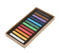 Jiawu Juego de Varillas Desechables para Teñir el Cabello con Crayones Fluorescentes de 12/24/36/48 Colores, Tiza Pastel para Pintura de Bocetos de Graffiti, Cepillo de Polvo Suave y Liso para (12