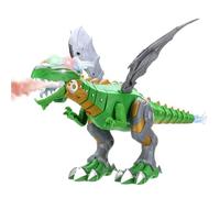Jiawu Juguete de Dragón Robot Rociador de Niebla, Caminata Eléctrica con Rociado de Niebla, Luz Roja Que Respira Fuego, Juguete de Dinosaurio Caminante, de Dragón Que Respira Fuego con Sonidos de