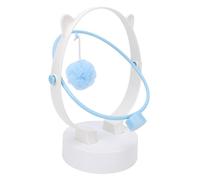 Jiawu Juguete Interactivo para Gatos con Bola, Dispensador Automático de Golosinas con Campana Oscilante de Movimiento Perpetuo, Alimentador Interactivo con Campana Automática para Gatos y Gatitos de