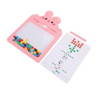 Jiawu Juguete Magnético con Cuentas de Garabato de Conejo, Tablero Magnético de Desarrollo del Pensamiento Lógico con Cuentas, Tablero de Puntos Magnéticos para Niños Pequeños con Bolígrafo y de