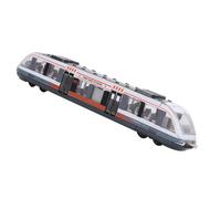 Jiawu Juguete Modelo de Tren de Simulación Azul Brillante para Niños para Coleccionistas de ferrocarriles: Vagones de Aleación con Retroceso, Secciones Conectables, Compañero de Juegos Educativo