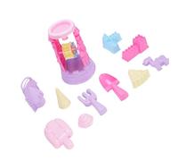 Jiawu Juguetes de Castillo de para Niños, Juego de Juguetes de Playa Portátil y Liviano, Juego de de Castillo de con Carrito de Almacenamiento y Herramientas de Construcción para Juegos Al Aire (PINK)