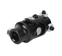 Jiawu Junta en U del Eje de Dirección 3/4-36 Spline X 3/4in DD para II Street Rod Rack, Niveladores de Rectificadoras, Acoplamiento de Junta Universal Niquelado (BLACK)