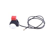 Jiawu Kill Switch Interruptor de Encendido de Motocicleta, Interruptor de Manillar de 22 Mm, Botón de Apagado Momentáneo con Resorte para Mini Moto Quad, Carreras y Motos de Cross