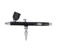 Jiawu Kit de Aerógrafo para Principiantes, Pulverizador de Pintura de 0,3 Mm con Taza de 6 Cc para Hacer Pasteles, Pintura de Modelos, de Paredes, Retoque de Muebles, Flujo de de Presión de Aire