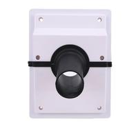 Jiawu Kit de Cubierta para Juego de Líneas HVAC Cubierta Profesional para Juego de Líneas de Penetración de Pared Fácil Instalación de Sellado de Pared para de HVAC Ideal para Renovaciones (WHITE)
