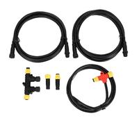 Jiawu Kit de Inicio NMEA 2000 para Procesar Redes NEMA 2K para Lowrance, Kit de Inicio de Dos Dispositivos, Cables Troncales NMEA 2000, Cables de Derivación, Terminadores en T