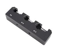 Jiawu Kit de Plantilla para Hacer Pasadores, Herramienta de Fresado de Taladro Eléctrico de 3 Orificios de Aleación de Aluminio Eficiente para Carpinteros y Entusiastas del Bricolaje, 8/10/12 Mm