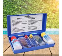 Jiawu Kit de Prueba de Calidad del Agua con Cloro PH para Piscina, Probador de Agua Portátil con PH y Reactivo de Cloro, Caja de Prueba Precisa de Termal de SPA para Mantenimiento de Piscinas