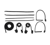 Jiawu Kit de Sellado de Burlete, Reemplazo Directo para Tira de Sellado de Puerta de Automóvil Resistente a la Intemperie con Techo Rígido 1970-1981, Tira de de Riel de Techo con Accesorios de
