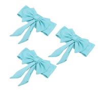 Jiawu Lazos de Cinta para Silla Elástica, Elegantes Fajas Decorativas para Decoración de Banquetes, Paquete de 10 Fajas para Sillas para Fiesta de Boda (BLUE)