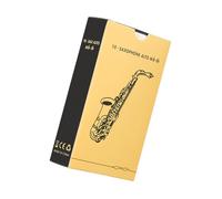 Jiawu Lengüeta de Saxofón Alto Fuerza 1.5, Paquete de 10 (Strength 2.5) | Caña de caña tradicional para saxo alto, punta fina, sensible, con funda protectora para estudiantes, músicos de jazz