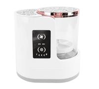 Jiawu Limpiador de Brochas de Maquillaje Eléctrico, 850 RPM 2H 5H Temporizador Transparente Diseño Visible Máquina Limpiadora de Brochas de Maquillaje, Limpiador Automático de de con Cable USB de