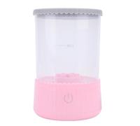 Jiawu Limpiador de Brochas de Maquillaje Eléctrico, Limpieza Suave y Eficiente, Lavadora de Brochas de Maquillaje para un Mantenimiento Rápido y sin Esfuerzo de Herramientas de Belleza (Rosado)