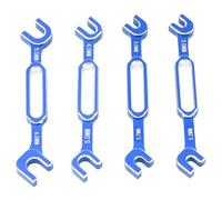 Jiawu Llaves de Coche RC, 4 Piezas de Aleación de Aluminio, Tuerca Tensora, Removedor de Rótula, Llave de Mantenimiento RC de 3,0 a 6,0 Mm para Reparación de Coches, Coches de Deriva, RV, Varilla