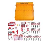 Jiawu Lockout -Tagout -Kit de Estación con Opciones de Memoria Suficientes para Sitios de Construcción para Bloquear las Herramientas de Gestión