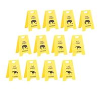Jiawu Los Perros Vomitan el Panel de Advertencia, Diseño Pegadizo para un Marcador de Ubicación Preciso, Material de Plástico Duradero, Adaptado a Varios Parámetros (Yellow)