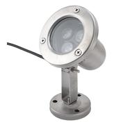 Jiawu Luces LED para Estanque, Luz de Fuente Subacuática de Acero Inoxidable de 3 W, Luces Subacuáticas para Exteriores a Prueba de Agua IP68, Foco Sumergible para Cascada (Blanco frío)