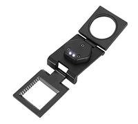 Jiawu Lupa de Bolsillo Plegable 30X, Lupa Portátil con Luz LED, de Joyería para Reparación de Teléfonos, Monedas, Sellos, Inspección de Joyas