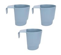 Jiawu Maceta con Barandilla, Adecuada para Varias Plantas, Maceta Colgante para Balcón y Jardín, Cubo Colgante para Valla (Blue)