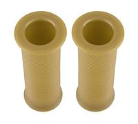 Jiawu Manijas Clásicas de Motocicletas TPU, Manijas de Manillar Duraderas por 1 Pulgada 25 Mm/ 1, Pulgada 28 Mm, Decorativo para Sentimiento Cómodo y Limpio (Salsa amarilla)