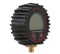 Jiawu Manómetro Digital para Inflador de Neumáticos, Rango de 3-255 PSI, Manómetro Digital Preciso de 1% para Neumáticos de Vehículo, LCD con Conector de Cobre de Conmutación de 4 Unidades LCD