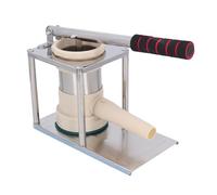 Jiawu Máquina Llenadora Manual Vertical de Salchichas Caseras de Aleación de Aluminio con 4 Tubos de Llenado, Ideal para Especialidades de Salchichas Caseras, Diseño que Ahorra Espacio