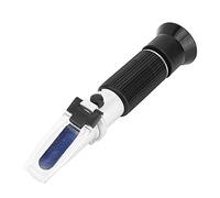 Jiawu Medidor de Prueba de Azúcar Refractómetro 0-20% Brix para Compensación Automática de Temperatura, Medidor de Concentración Portátil con ATC, índice de Refracción Preciso para Prueba de Azúcar