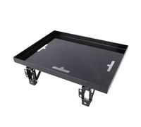 Jiawu Mesa Auxiliar para Litera con Clamp/Holder, Estante de Metal Plegable para Dormitorio Universitario, Bandeja de Cama Versátil con Gestión de Cables, Ajuste Universal para la Mayoría de las Camas