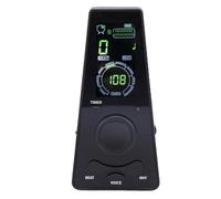 Jiawu Metrónomo Electrónico Digital, Ajustable para Músicos, Piano Universal, Guitarra, Violín en Negro