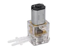 Jiawu Micro Bomba Peristáltica Medición de Flujo Medición de Valoración de Metal Autocebante para Instrumentos Médicos de Belleza, Motor de Cepillo de CC Carcasa Transparente Compacto 1,5 Ml/min