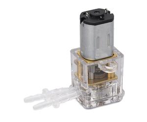 Jiawu Micro Bomba Peristáltica Medición de Flujo Medición de Valoración de Metal Autocebante para Instrumentos Médicos de Belleza, Motor de Cepillo de CC Carcasa Transparente Compacto 1,5 Ml/min