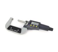 Jiawu Micrómetro Digital, Micrómetro Exterior de Aleación Resistente a la Oxidación con Resolución de 0,001 Mm, Calibrador Micrométrico con Dispositivo de Bloqueo Pantalla LCD para Fabricación de