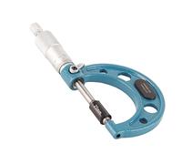 Jiawu Micrómetro Exterior de Acero Inoxidable, Herramienta de Medición de Espesor de Alta Precisión de 0,01 Mm con Llave, Micrómetro de Precisión Portátil para Medición de Longitud y Diámetro,