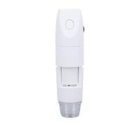 Jiawu Microscopio Digital 1080P 2MP Microscopio USB 50-1000X Enfoque Manual 0-40 Mm Portátil de Mano para Inspección de la Piel Reparación de Circuitos Evaluación de Joyas (White)