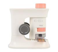 Jiawu Microscopio Inteligente para Niños 40-160x con Inducción Magnética e Iluminación de Relleno, Microscopio Portátil, Adecuado para Fines Educativos, Material ABS (Pink)