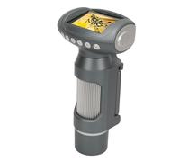 Jiawu Microscopio para Niños con Aumento Ajustable 50X-300X con 8 Luces LED, Peso Ligero de 357 G, Cable USB, Portaobjetos de Vidrio (Gris Plata)