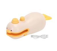 Jiawu Mini Sellador de Bolsas 2 en 1, Sellador Al Vacío Portátil con Cortador, Sellado Térmico de Bolsas Recargables de Pato Lindo para Cocina de Bocadillos con Patatas Frita