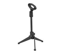 Jiawu Mini Soporte para Micrófono de Escritorio, Soporte Portátil para Clamp/Holder de Micrófono, Rango de Ajustable para Transmisiones en Vivo, Fácil Almacenamiento, Material Plástico Liviano