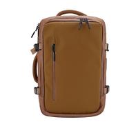 Jiawu Mochila de Viaje de Compresión Al Vacío, Equipaje de Mano Eficiente a Prueba de Lluvia para Ordenador Portátil de 17,3 Pulgadas, Gente de Negocios, Tela Oxford de PVC (Caqui)