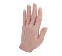 Jiawu Modelo de Mano de Silicona Flexible para Accesorios del Festival de Exhibición de Anillo, Práctica de Pintura Artificial para Principiantes (Mano izquierda)