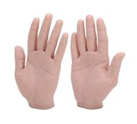 Jiawu Modelo de Mano Masculina Realista Reutilizable para Joyas Práctica de Pintura Props 1 par de Modelos de Manos Masculinas de Silicona