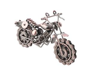 Jiawu Modelo de Motocicleta de Metal, Diseño Antiguo Retro, Superficies Lisas, Ruedas Giratorias, Juguete de Motocicleta de Metal, Decoración de de con Ricos Detalles para Oficina, Hogar, Cafetería,
