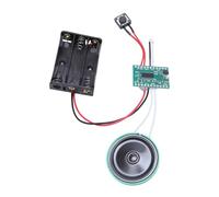 Jiawu Módulo de Chip de Sonido de Voz Grabable, Altavoz Compacto con un Diámetro de 40 Mm para Mensajes Personales, Respetuoso con el Medio Ambiente