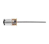 Jiawu Motor de Engranajes CC, Motorreductor de Reducción de Alto par de 6 V con Eje de Salida Largo M3x55 Mm, Caja de Engranajes Eléctrica de de Metal Completo para Robótica de Bricolaje, (SHV 300RPM)