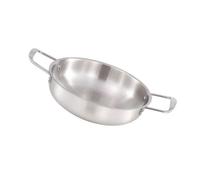 Jiawu Olla de Ramen Coreana de Acero Inoxidable de 22 Cm, Olla de Fideos Liviana con para Camping y Hogar, Acabado Dorado para un Calentamiento Rápido y Uniforme (22 cm/8,7 pulgadas (color original))
