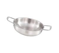 Jiawu Olla de Ramen Coreana de Acero Inoxidable de 22 Cm, Olla de Fideos Liviana con para Camping y Hogar, Acabado Dorado para un Calentamiento Rápido y Uniforme (18 cm/7,1 pulgadas (color original))