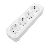 Jiawu Panel de Enchufe Europeo, Toma de Corriente de Pared de la UE de Alta Potencia de 16 A 2500 W, Panel de Enchufe de Orificio Redondo con Salida Estable y Diseño de Múltiples Puertos que Ahorra