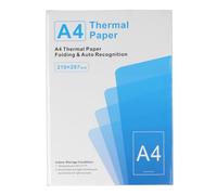 Jiawu Papel de Impresión Térmica A4 para Impresora Portátil, 100 Hojas de Papel sin Tinta de Secado Rápido, Térmico Plegado de 210 X 297 Mm para Viajes en Casa o Oficina